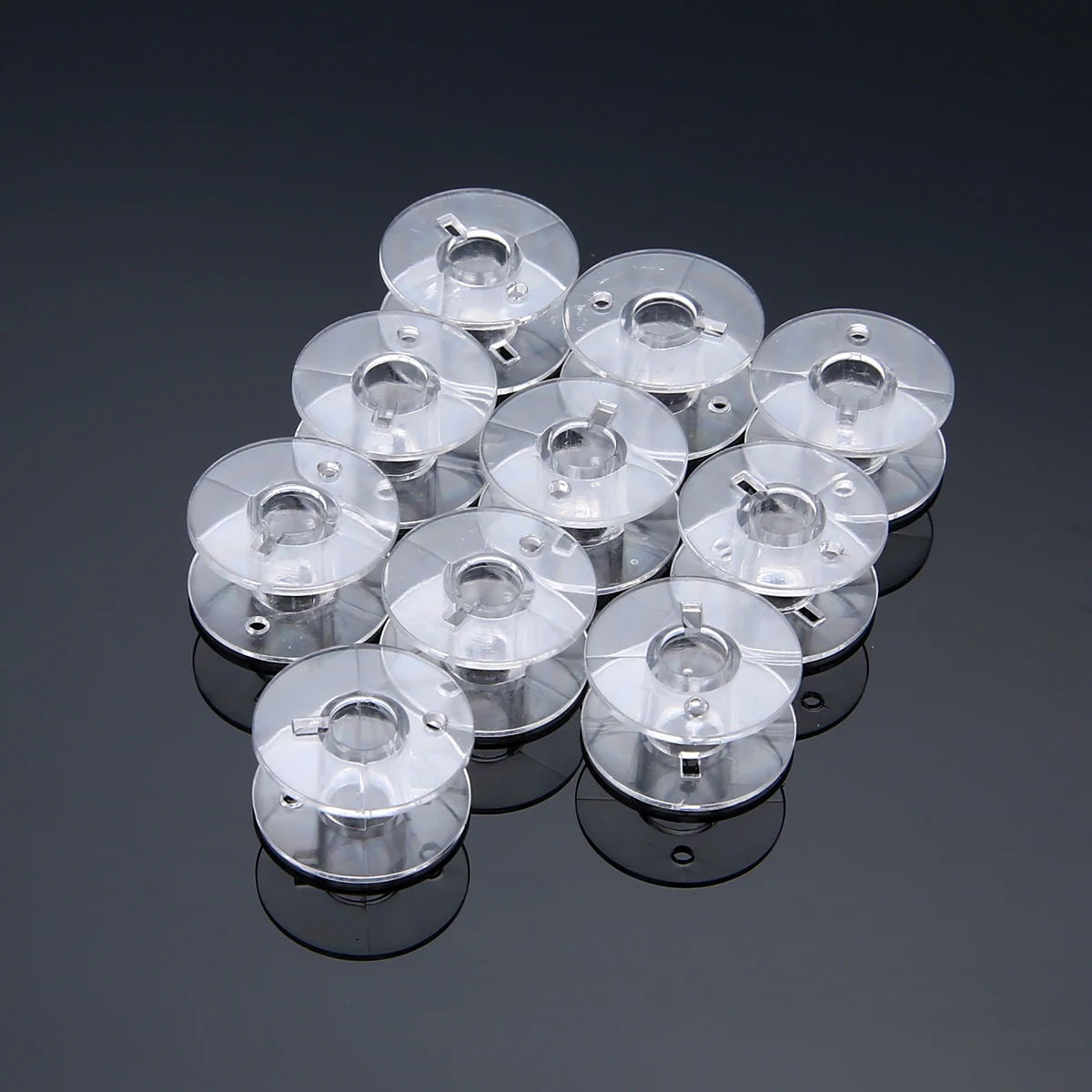 30pcs/Lot Transparent Plastic Bobbin 10*20 mm Sewing Accessories Durable Bobbin Spool for Brother Sewing Machine