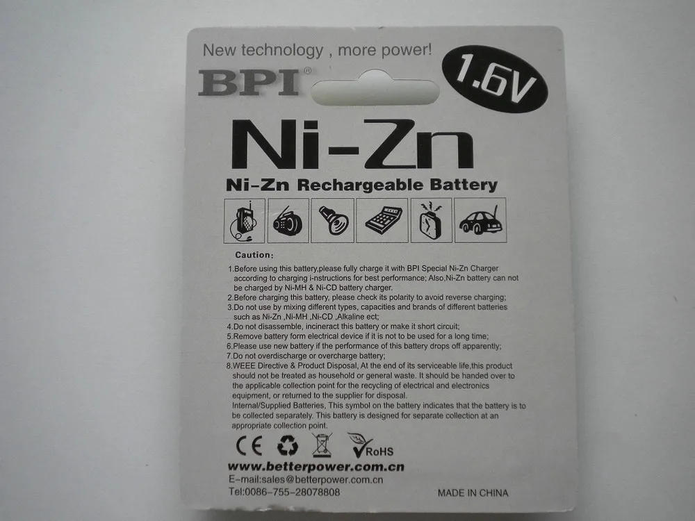 8 шт Ni-Zn 1,5 v 1,6 V AA mwh аккумуляторная батарея+ 1 шт AA/AAA зарядное устройство