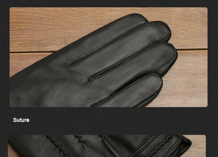 Новинка 2017 года Зима Прихватки для мангала Для мужчин Пояса из натуральной кожи полный палец Прихватки для мангала Экран сенсорный овчины