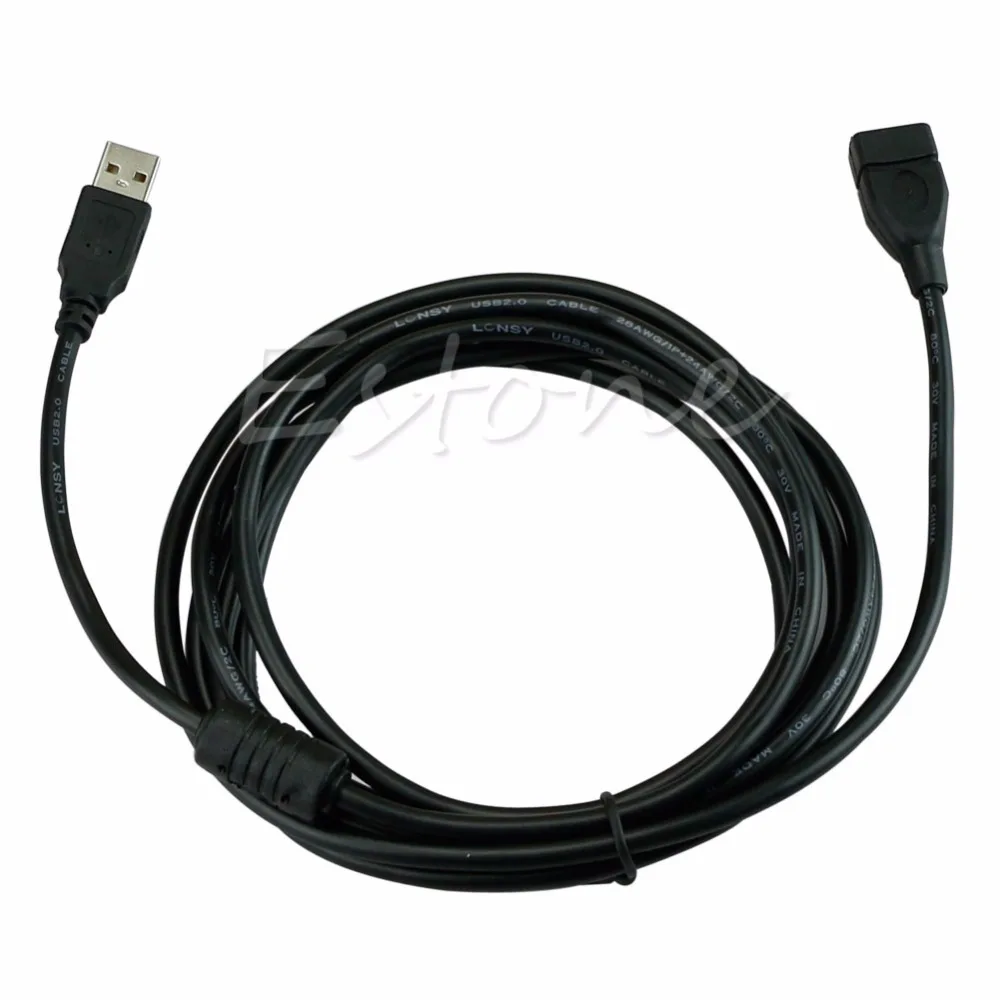 3M 10FT USB 2 0 A штекер к женскому удлинительному кабелю провод свинца для ПК