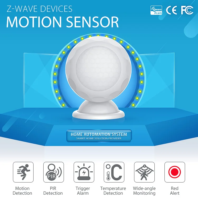 НЕО Coolcam nas-pd02zt Z-Wave движения PIR Сенсор детектор + Термометры домашней автоматизации сигнализации Системы движения сигнализации
