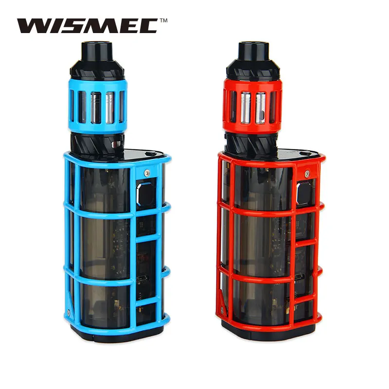 

Original 300W WISMEC ES300 Exo Skeleton Starter Kit w/ 2.8ml KAGE Atomizer Tank 300W EXO Skeleton TC Box Mod No Battery