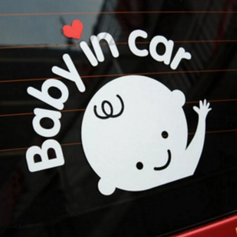 

Car-styling car Stickers In Car Baby on Board Safety Sign Car Decal Sticker Accessories New