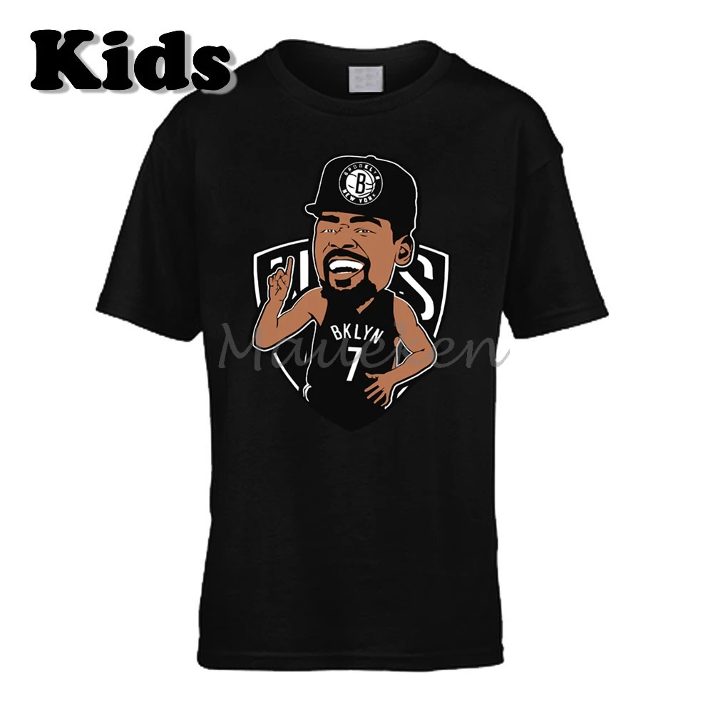 Детская футболка Кевин Дюрант 35, новая одежда короля нью-йоркского футболка для мальчиков и девочек, футболка для фанатов Бруклина с круглым вырезом W19062602
