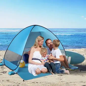 

Speed Open Tent Summer Beach Tent Sun Shelter Anti UV Beach Shelter For 1-2 Person Outdoor Hiking Camping Vacation