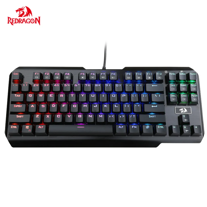Механическая игровая клавиатура Redragon K553 USAS с 87 клавишами RGB синий переключатель