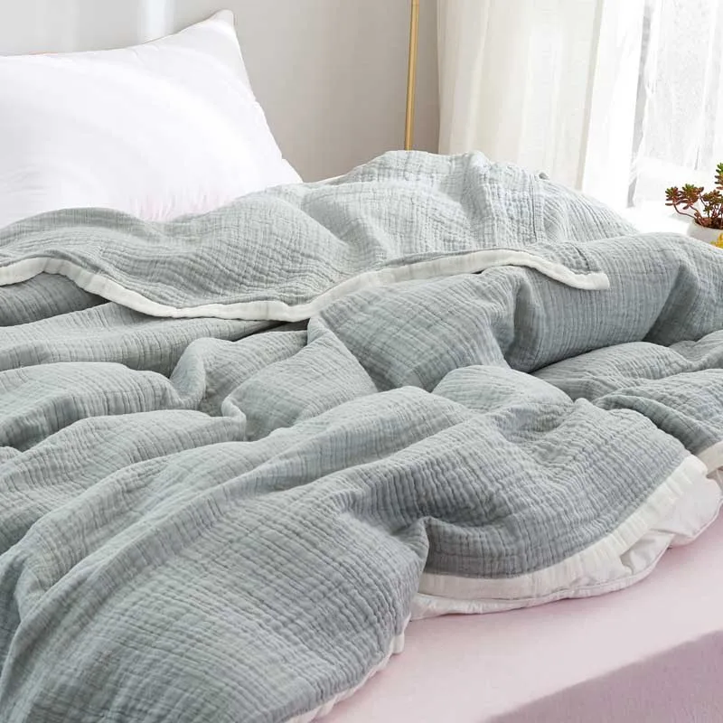 Хлопковое тепловое пледы одеяло один двойной Размер Марля Лето кондиционер покрывало для кровати Koc диван Mantas постельные принадлежности покрывало