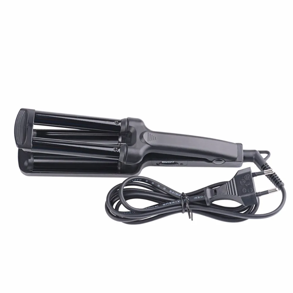 New Mini Hair Curler Hair Styler Curls 3 Barrels Deep Wave Hair Curling Iron Roller Crimper