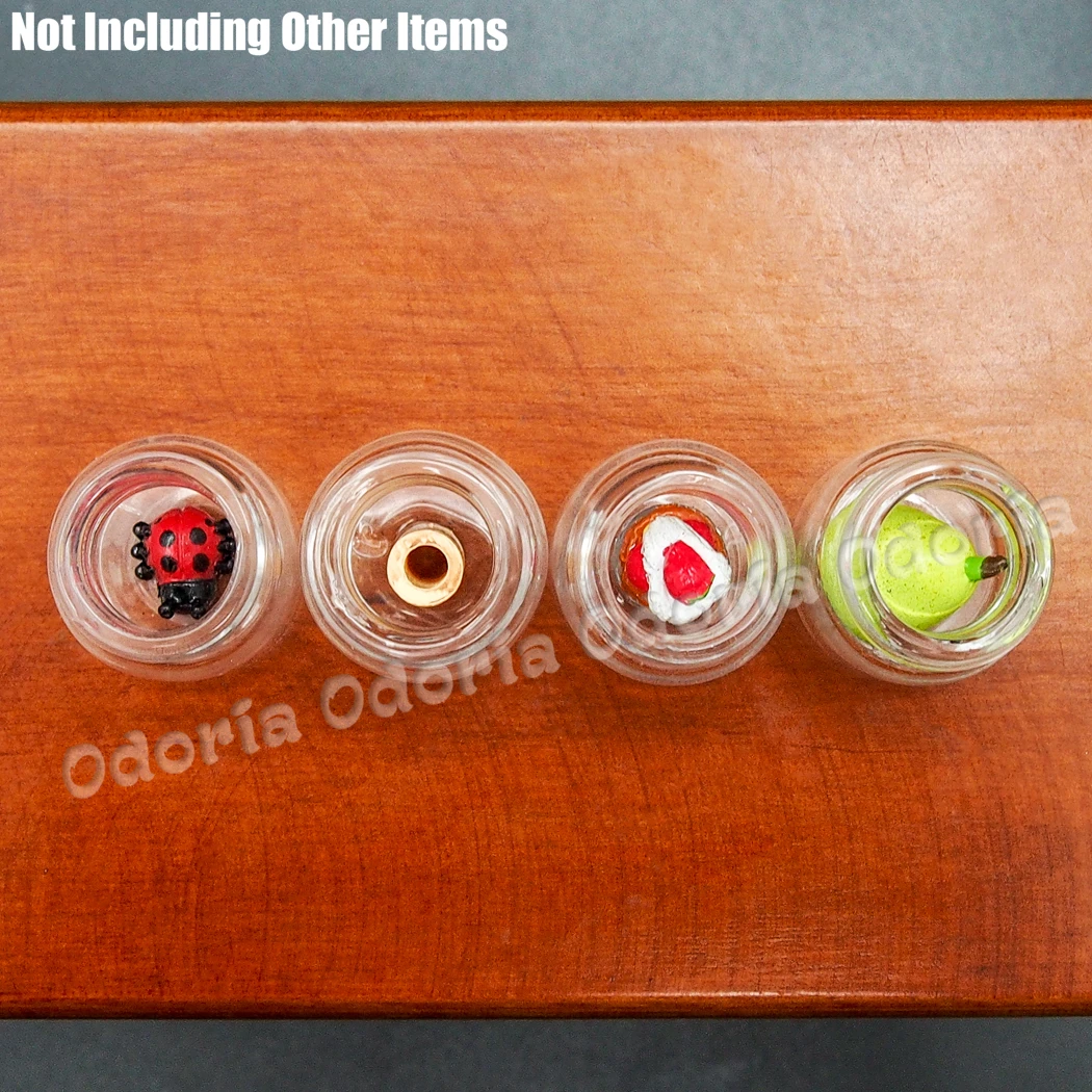 Odoria 1:12 Miniature 4PCS Glass Bottles Jars Dollhouse Kitchen Accessories - Image 5