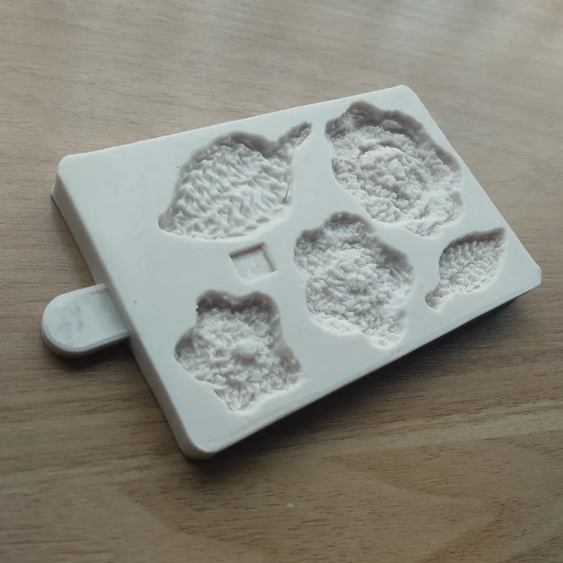3D текстура торт границы силиконовые формы цветок лист Фондант формы украшения торта Инструменты шоколад gumpaste формы sq1820