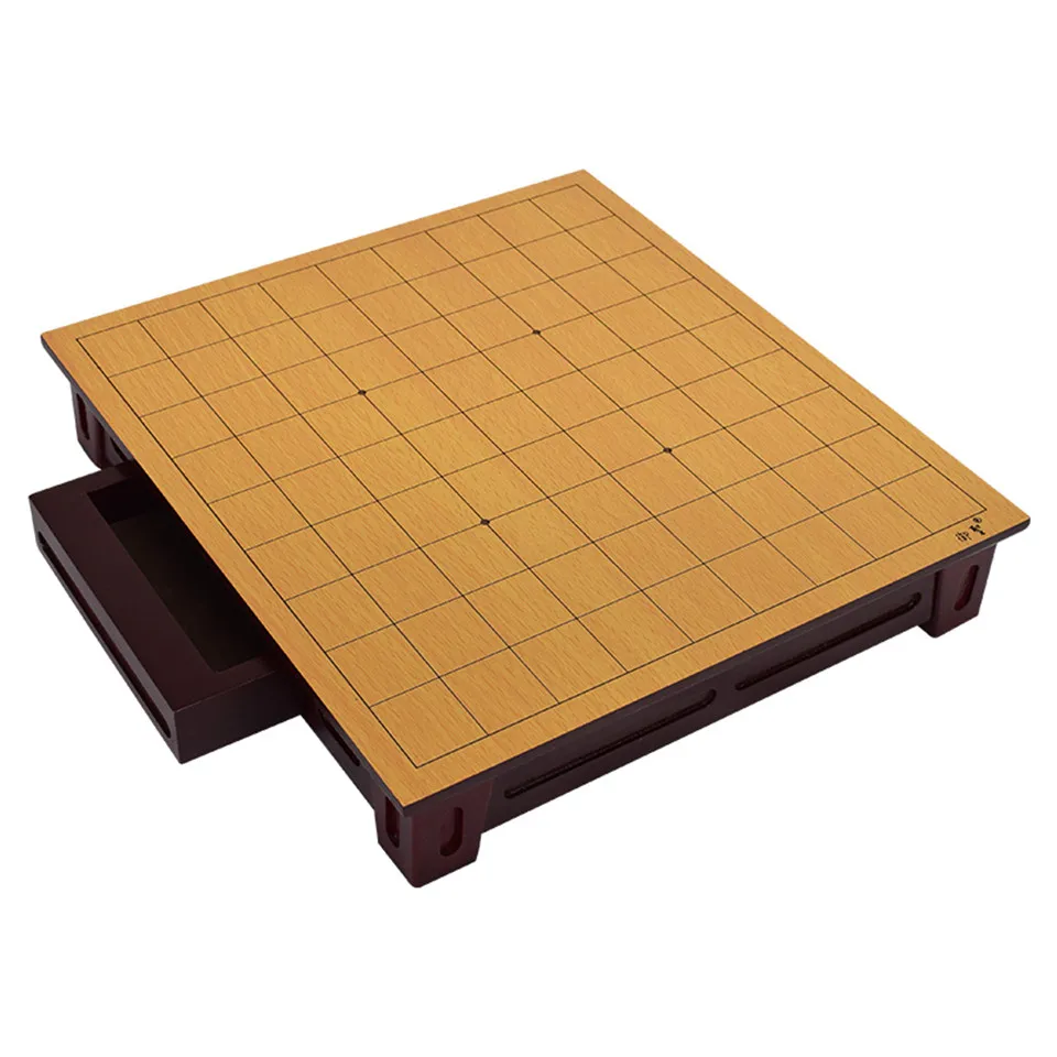 BSTFAMLY Wooden Japan Shogi 27*25*5cm 40 Pcs/Set International Checkers Folding Sho-gi Chess Game Table Toy Gift Children J02