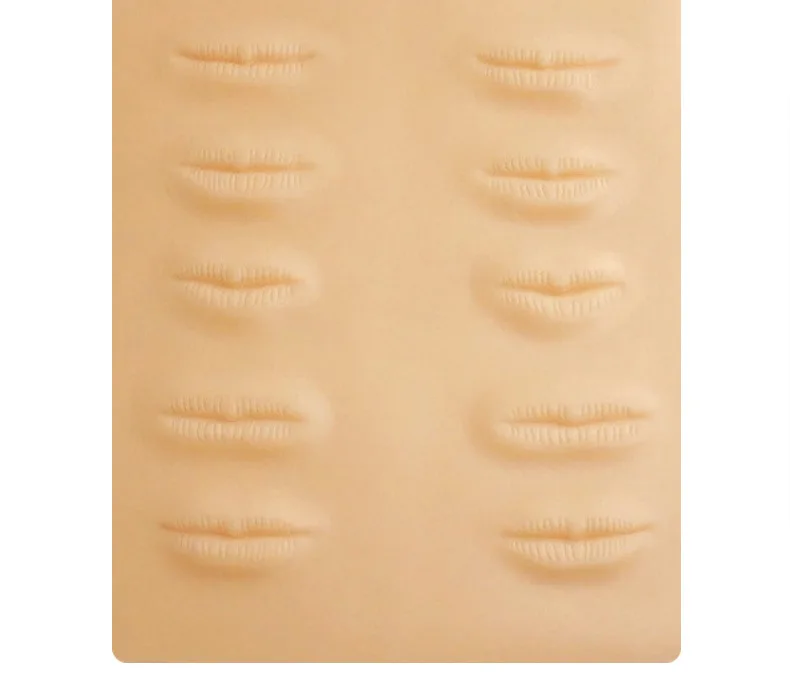 

New High Quality Silicone Permanent Makeup Lip Tattoo Practice Skin for Permanent Makeup Microblading Lucky Practice Skin
