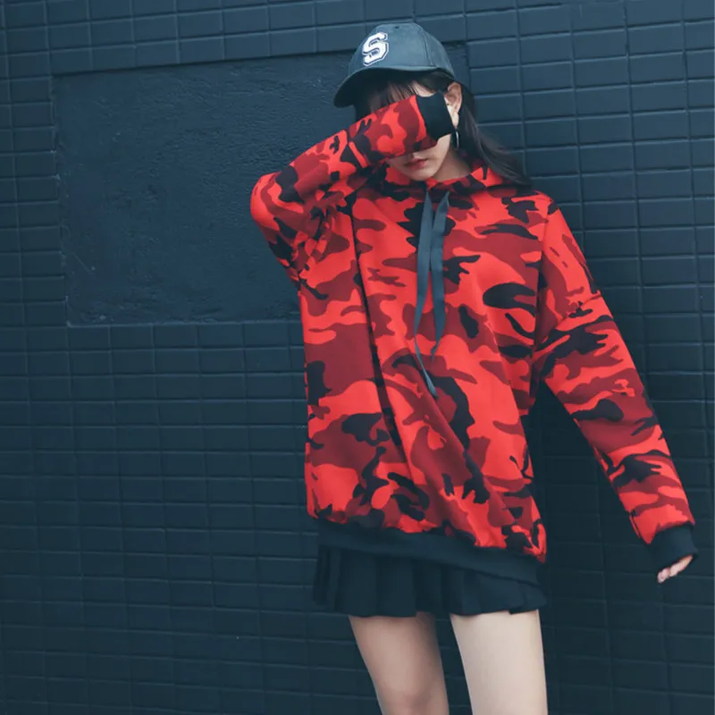 

2019 Women Hooded Sweatshirt Camo Hoodies Camouflage Military Long Sleeve Jungle Tracksuit Casual Pullover Female autumn Clothes