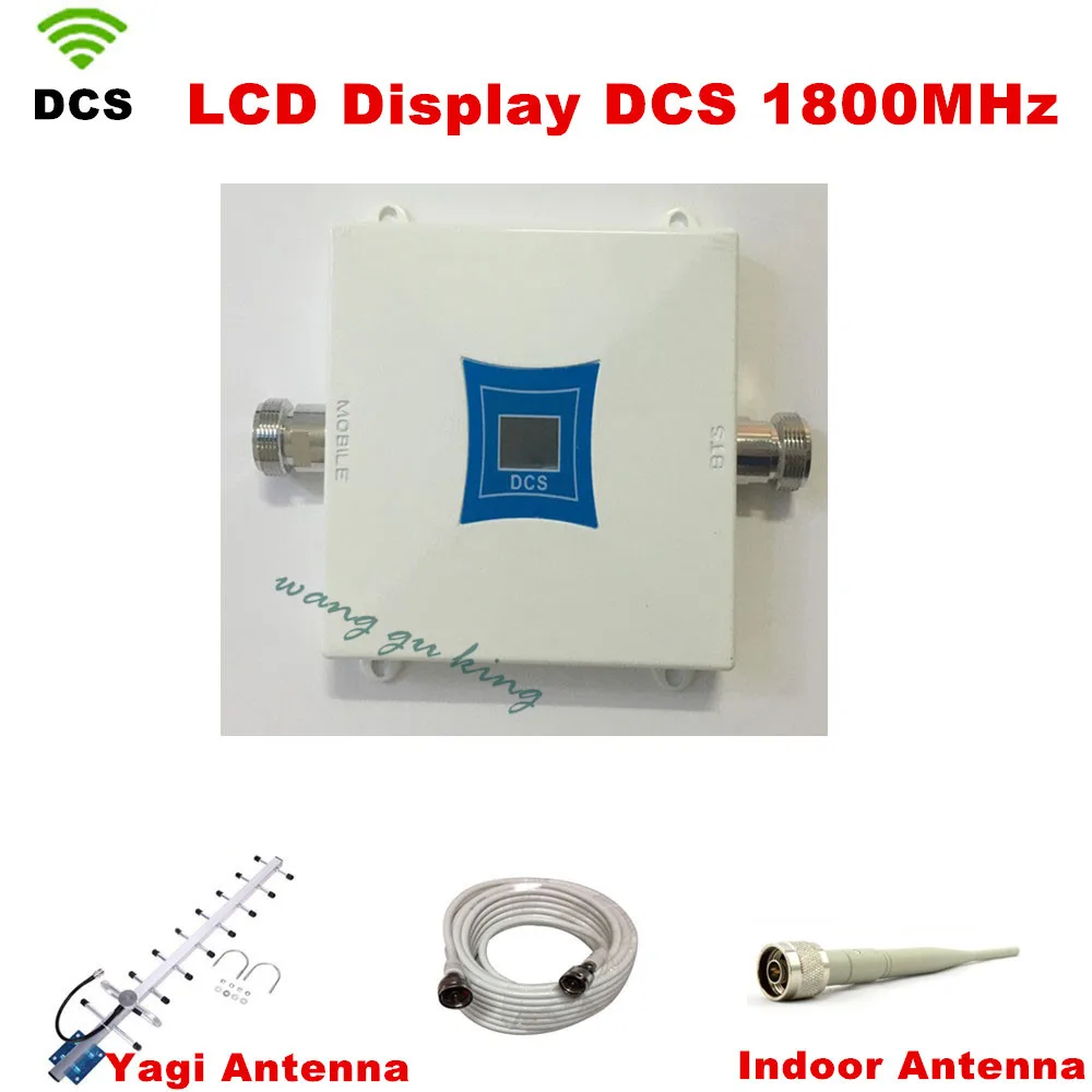 

1Set Family LCD GSM DCS 1800MHz Mobile Phone Signal Booster Repeater Amplifier , DCS 4G Cellular Signal Booster with Antenna