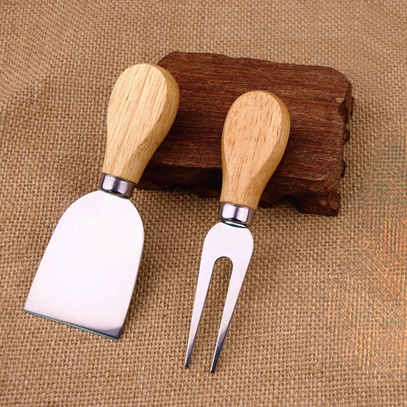 wooden handle chees knife set (6)