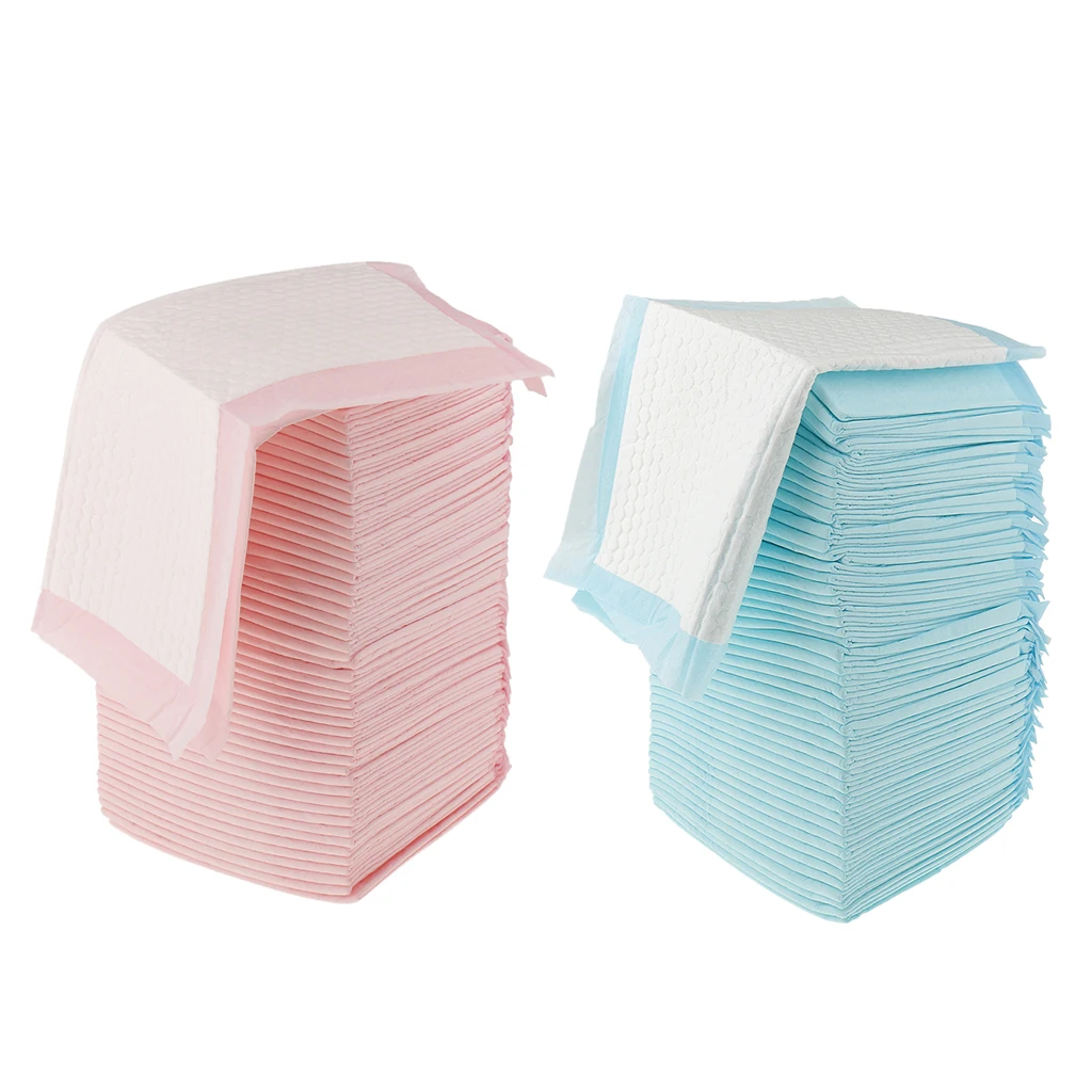 

100pcs Disposable Protection Incontinence Large Bed Underpads Heavy Absorbency 45x33cm