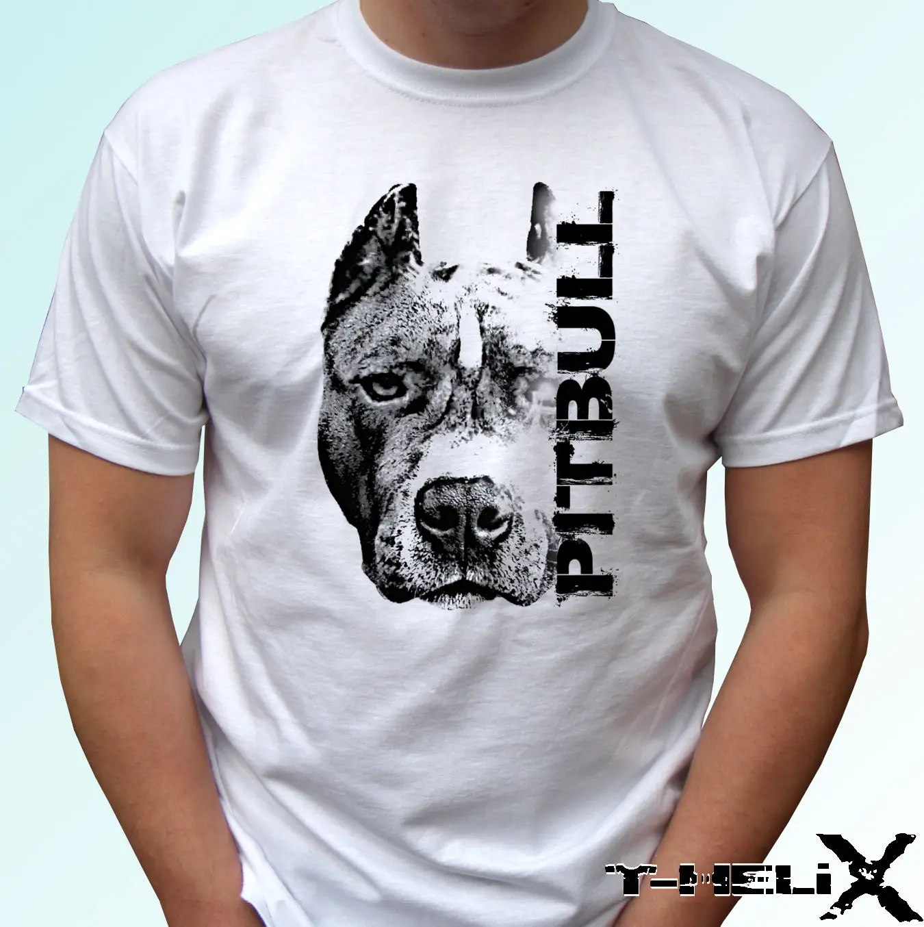 

Pitbull head - dog t shirt pit bull top tee design - mens womens kids baby New T Shirts Funny Tops Tee New Unisex Funny Tops