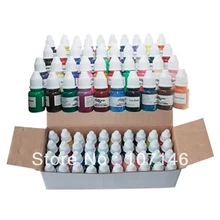 Высокое качество 40 Цвета 1/4 OZ чернил для татуажа, 8 мл/бутылка пигмент для татуировки профессиональные татуировки