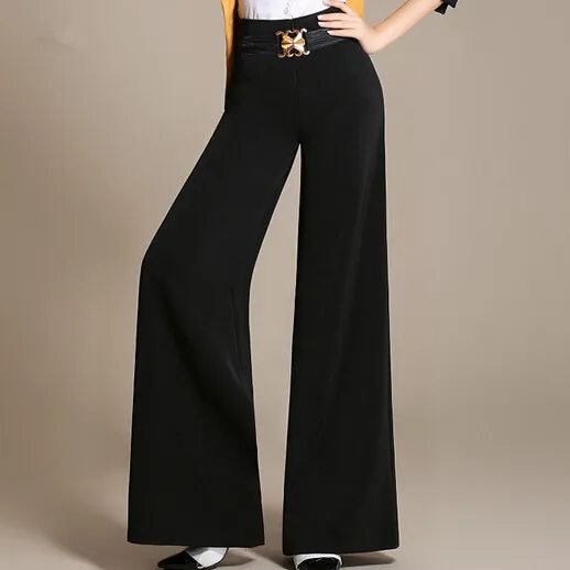 Модные женские элегантные широкие брюки, Свободные повседневные брендовые Капри