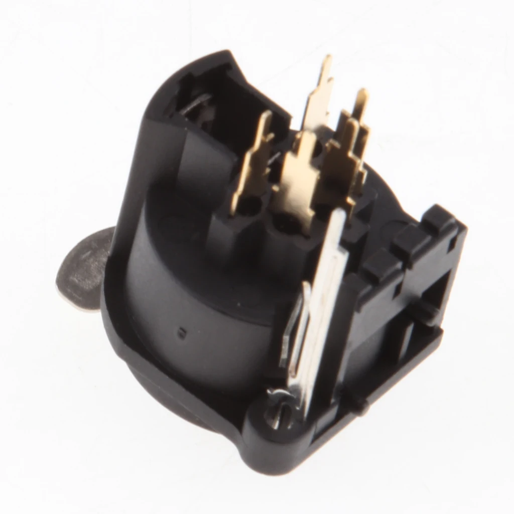 5 Pin Female XLR Chassis Mounted Socket Panel For DMX Intercom Headset  5Pin XLR Female Chassis PCB Panel Socket