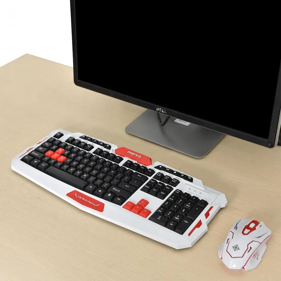 2,4 ГГц, беспроводной, мультимедиа Набор игровой клавиатуры и мыши комплект для настольного ноутбука