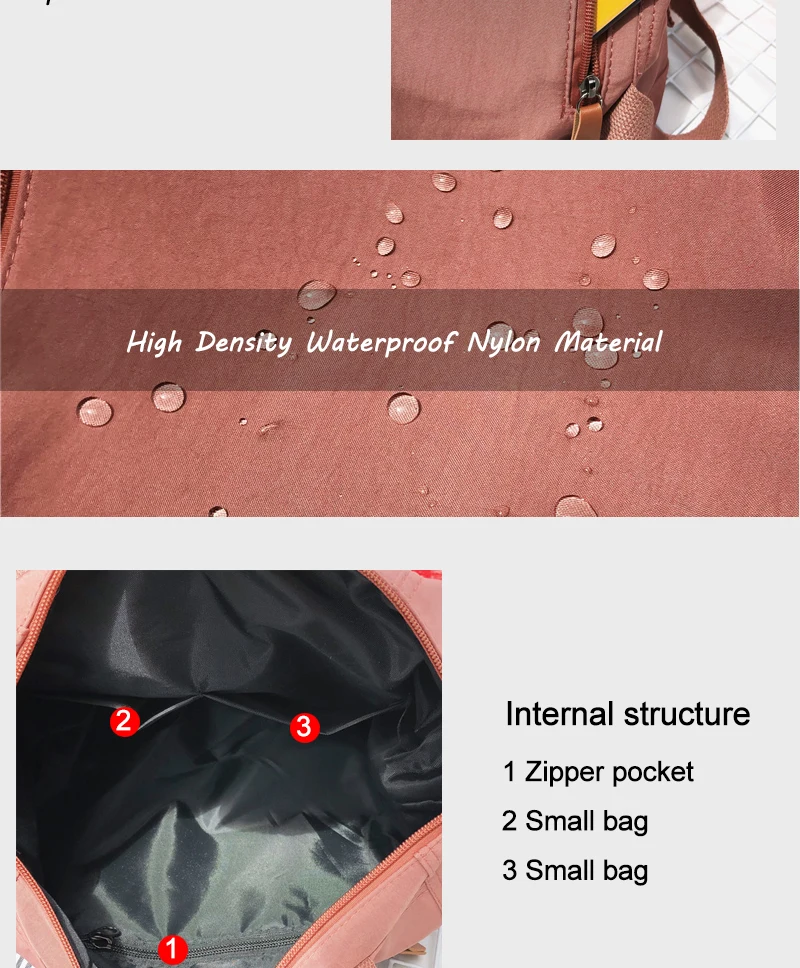 DCIMOR водонепроницаемый нейлоновый женский рюкзак, Женская многофункциональная сумка для отдыха, школьные сумки для студентов и студентов, женский рюкзак для путешествий