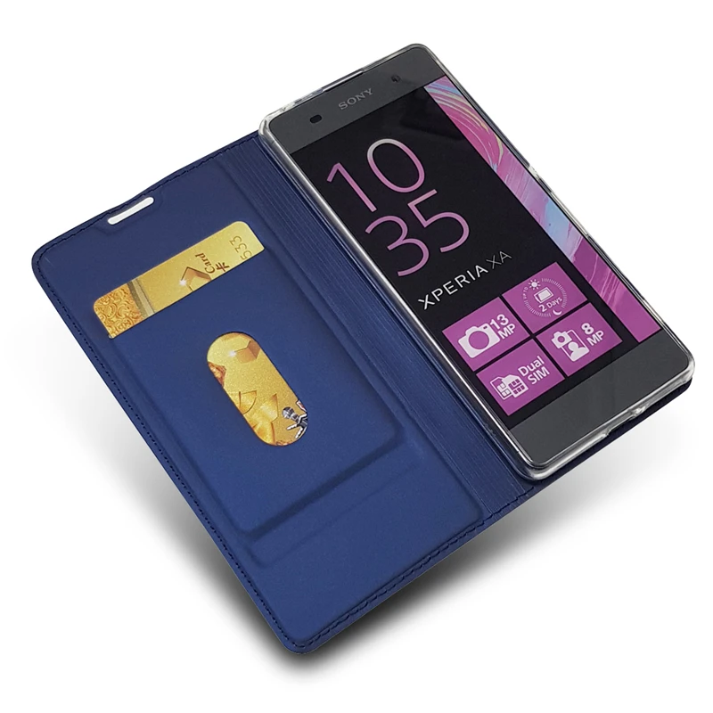 Чехол книжка TIKONO для Sony Xperia XA X A Dual F3116 F3111 F3112 роскошный кожаный чехол чехлы