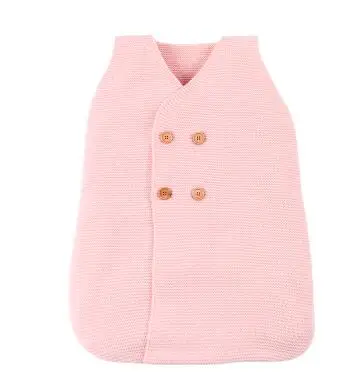 82W465 Pink Конверт для сна для новорожденных, детский, пеленальный, теплый, шерстяной, вязаный, с капюшоном, мягкий, пеленальный, одеяло для сна, сумка - Цвет: 82W465 Pink