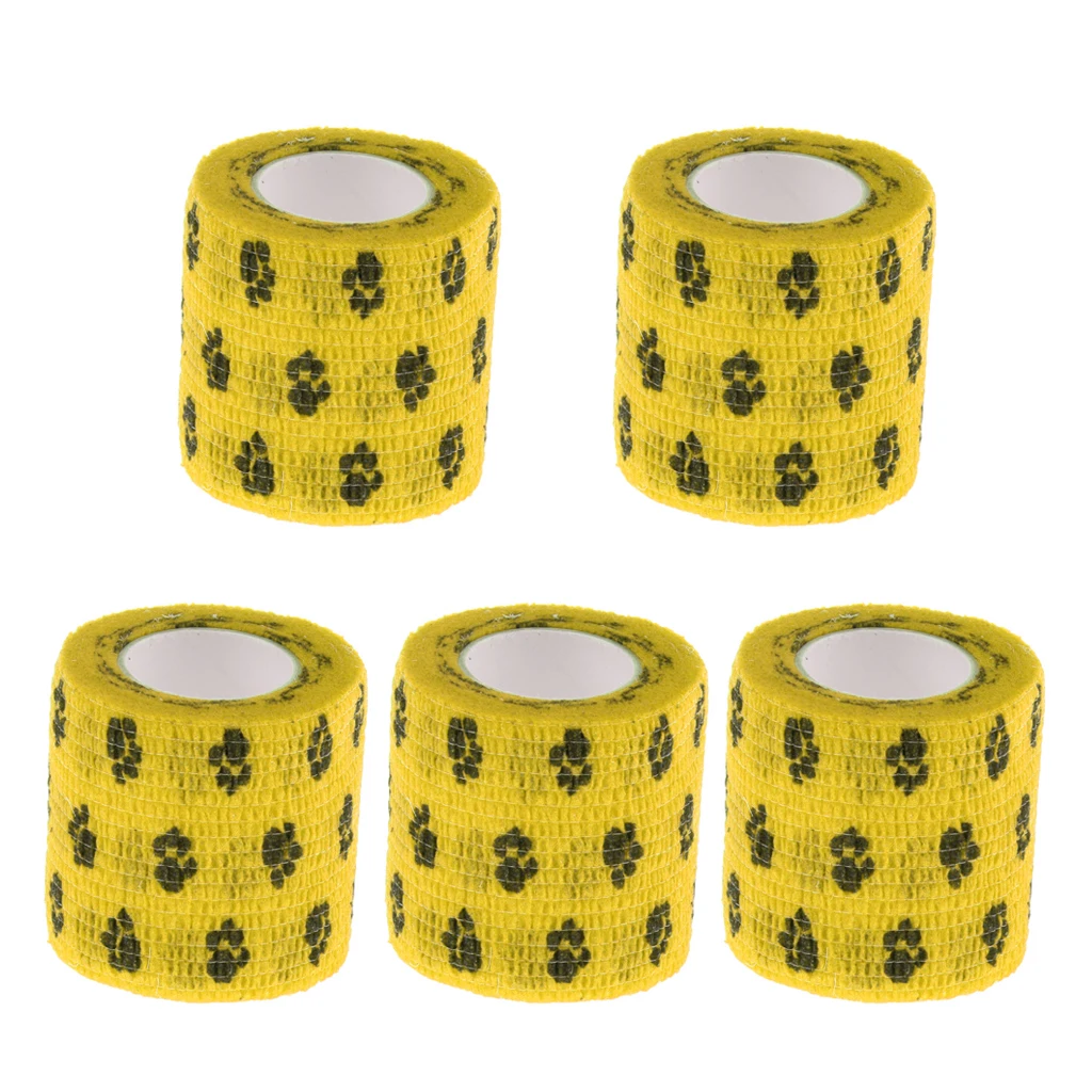5 Pieces Non Woven Pet Dog and Cat Wound Self Adhesive Bandage Tape