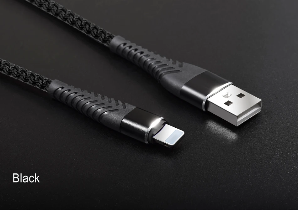 NOHON 3 м 2 м 1 м 8 pin USB кабель высокой прочности для iPhone 8X7 6 6S Plus iOS 11 10 9 USB Кабель зарядного устройства нейлоновые кабели для мобильных телефонов