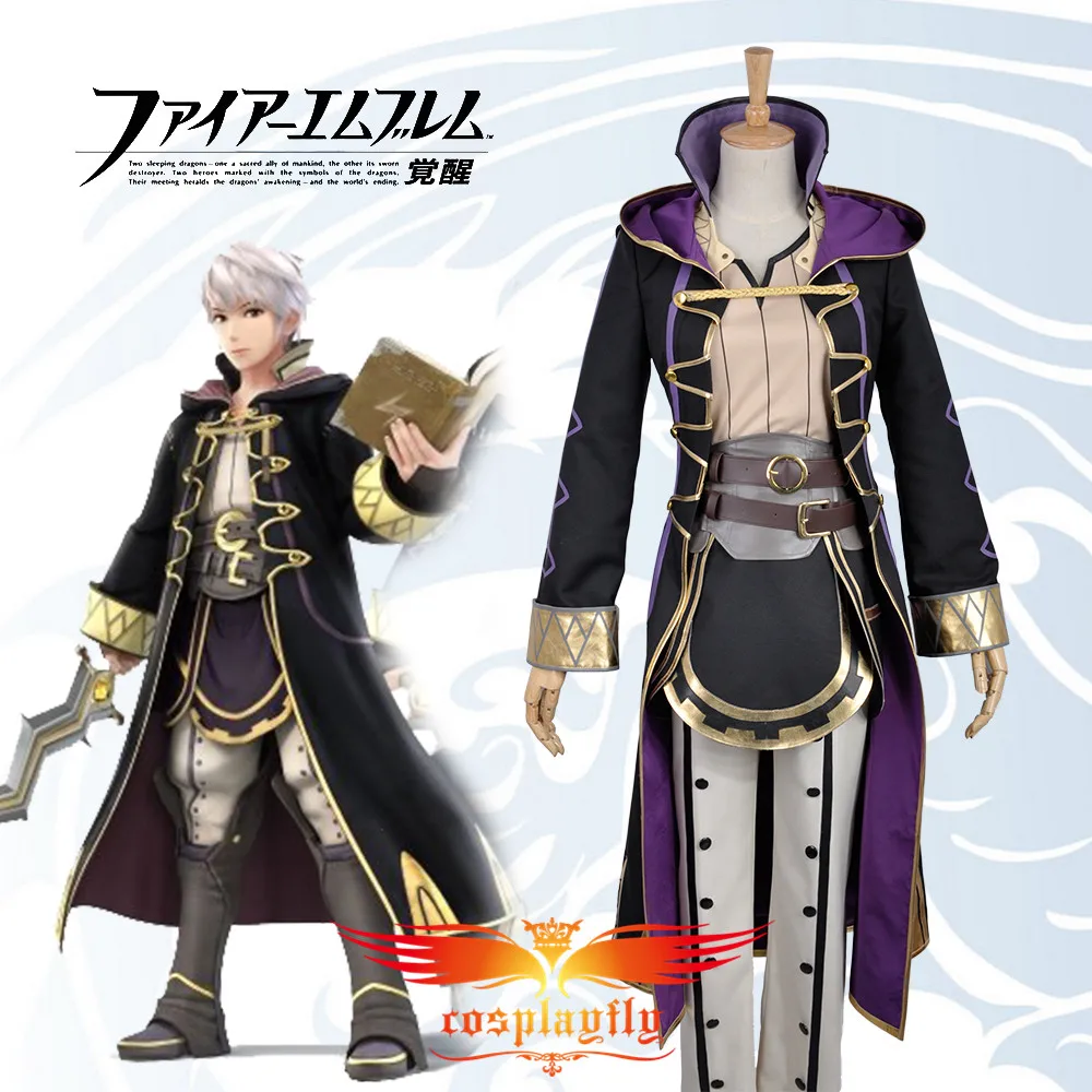 男性アバター ホット ファイアーエムブレム覚醒ロビン Rufure コスプレ衣装カスタム衣装の服大人の黒マントと帽子 Fire Emblem Awakening Fire Emblemrobin Costume Aliexpress