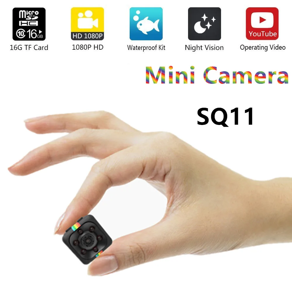 

SQ11 HD Mini Camera Sq12 Small Camera Cam 1080P Wide Angle Waterproof MINI Camcorder DVR Video Sport Micro Camcorders SQ 11