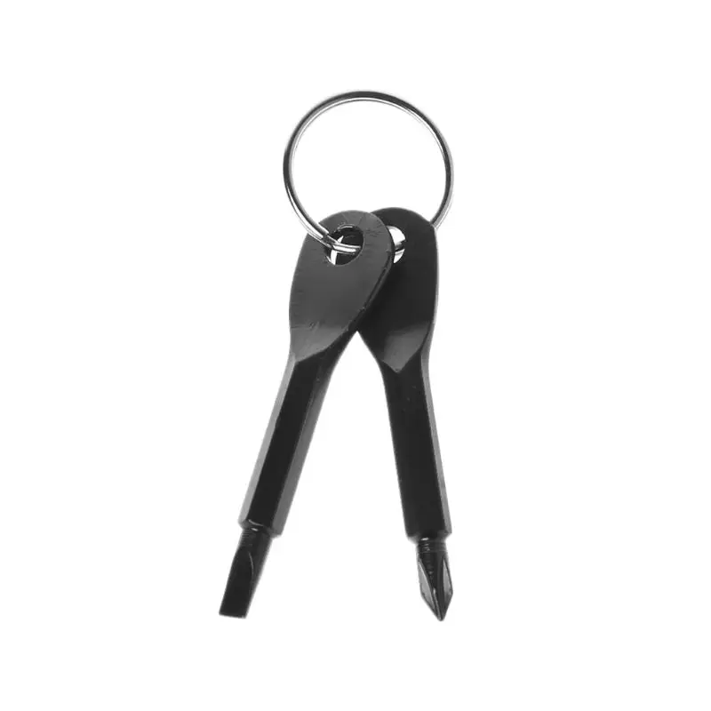 

Key Shape Slotted Phillips Screwdriver Keychain Pocket Portable Repair Hand Tool
