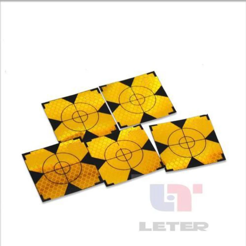 

200PCS 30-30mm Yellow Reflector Sheet Reflective Tape Target for Total Station