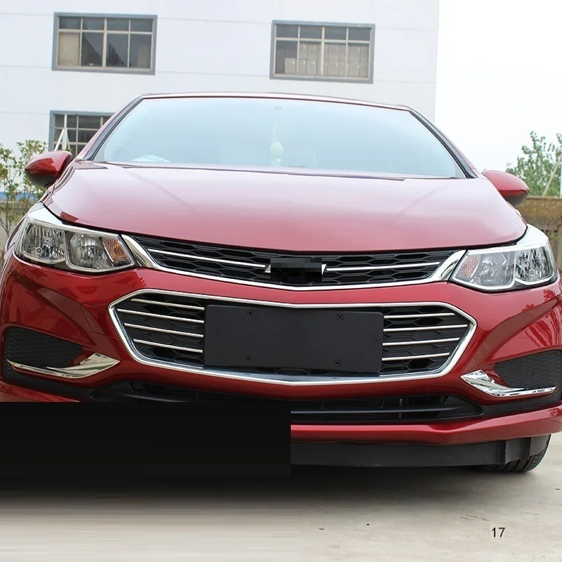

car accessories chromium 17 modified front fog lamps decorative refit exterior frame bright FOR Chevrolet Cruze