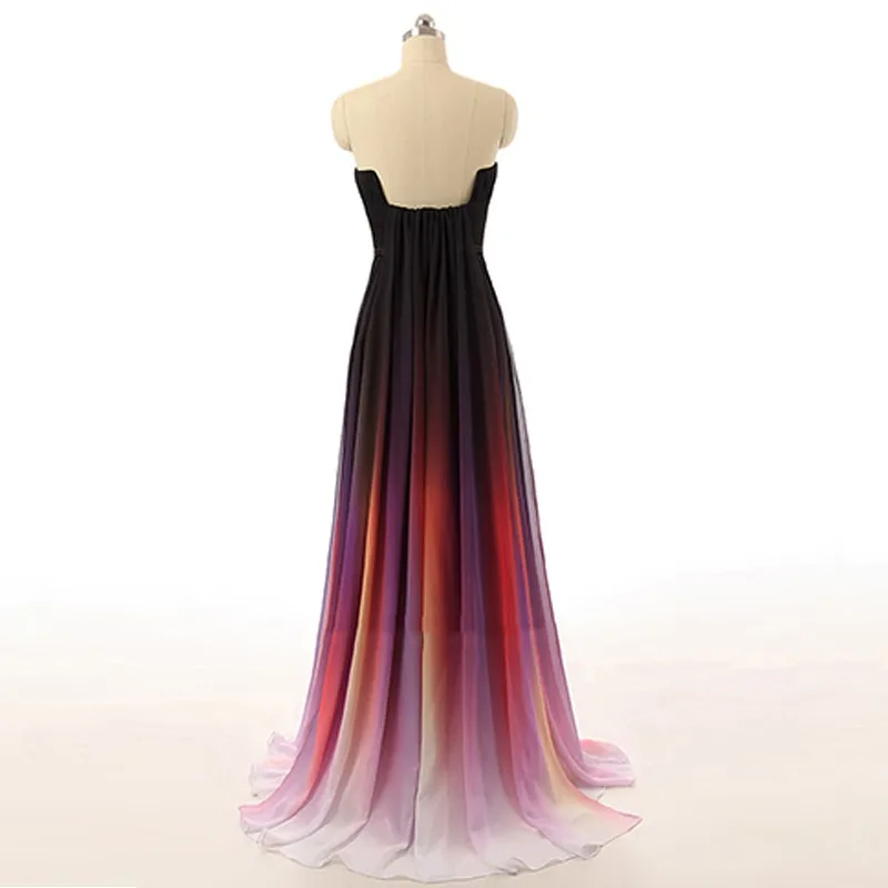 plus size prom & dance dresses Long Elegant Prom Dress Chiffon Dress Celebrity A Line Multi Colors Gowns Evening vestidos de fiesta 2015 Real Photos beautiful prom dresses