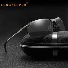 Longkeperer фотохромные солнцезащитные очки для мужчин и женщин классические Поляризованные солнцезащитные очки металлические очки UV400 водительские защитные очки gafas de sol