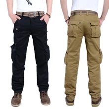 Камуфляж карго тактические брюки мужские армейские джинсы одежда США Военные Брюки Повседневные Дышащие хлопковые свободные штаны размера плюс