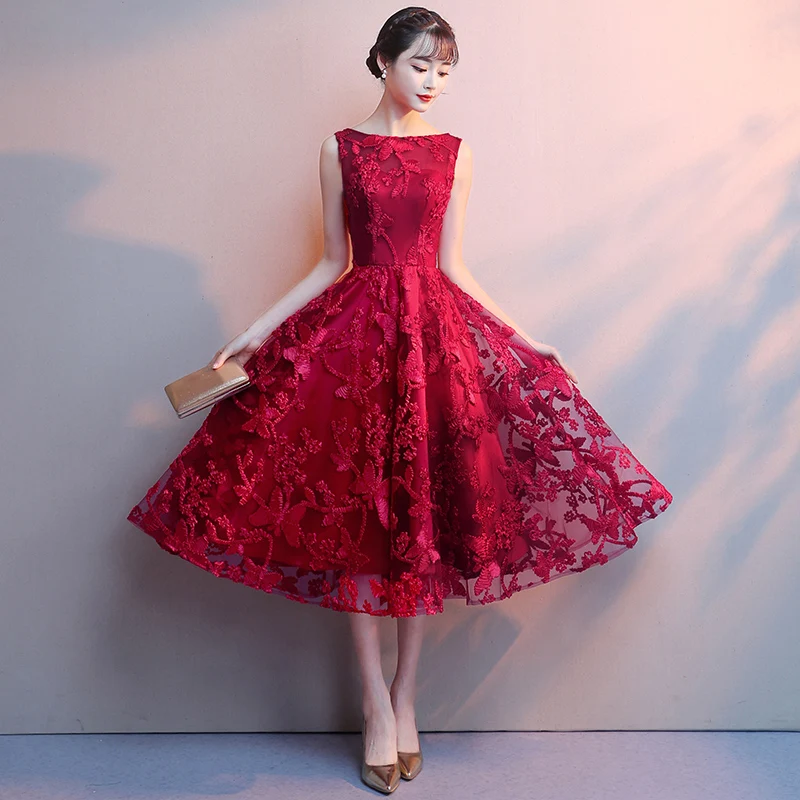 elegant midi evening dresses