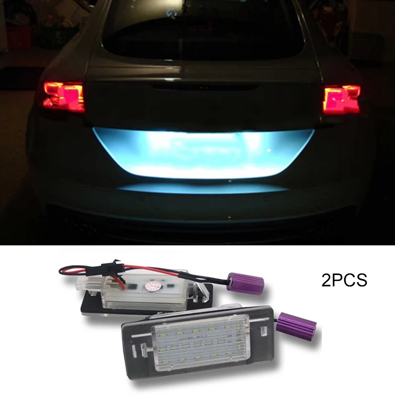 

2 Pcs Car 18 LED License Number Plate Light Lamp for Opel Vauxhall Vectra C Estate Caravan Car Accessories CSL2018