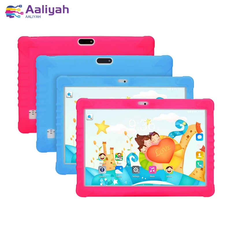 Kids 10.1 inch Tablet With Rubber Case 3G Call Android 6.0 Learning Machine 1280x800 IPS Screen 2+32G 3G SIM Card WiFi Bluetooth