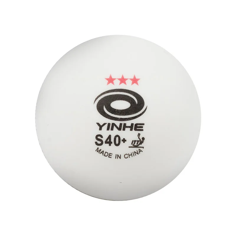 Galaxy Yinhe 6 шт. высокое качество 3-Звезда бесшовные мячи для настольного тенниса Пластик 40+/s40+ Ittf утвержден Белый Поли мячик для пинг-понга