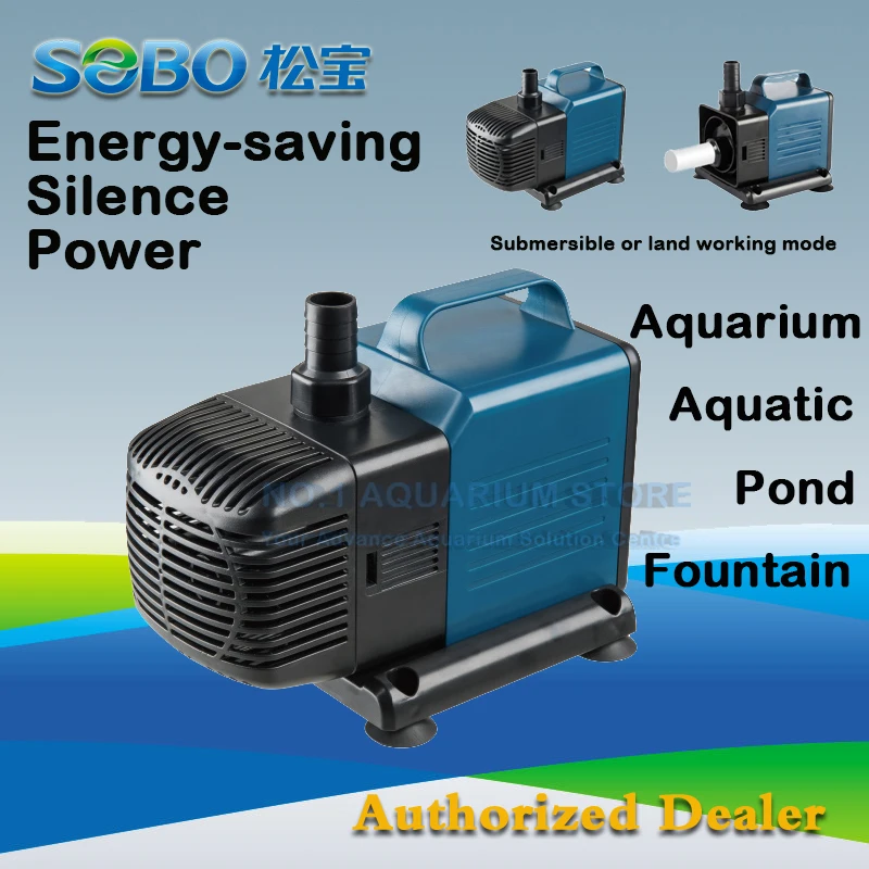 

SOBO WP-7500 Submersible Water Pump Fish Pond Aquarium Tank Waterfall Fountain Sump Feature 220-240V 105W 5500L/H