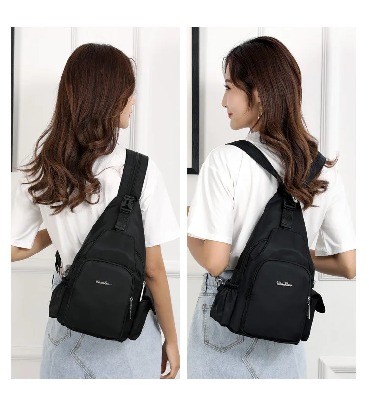 New Fashion Floral Printing Flower Shoulder Bag Crossbody Bags Chest Bags carteiras de cintura Multifunctional Women's Backpack