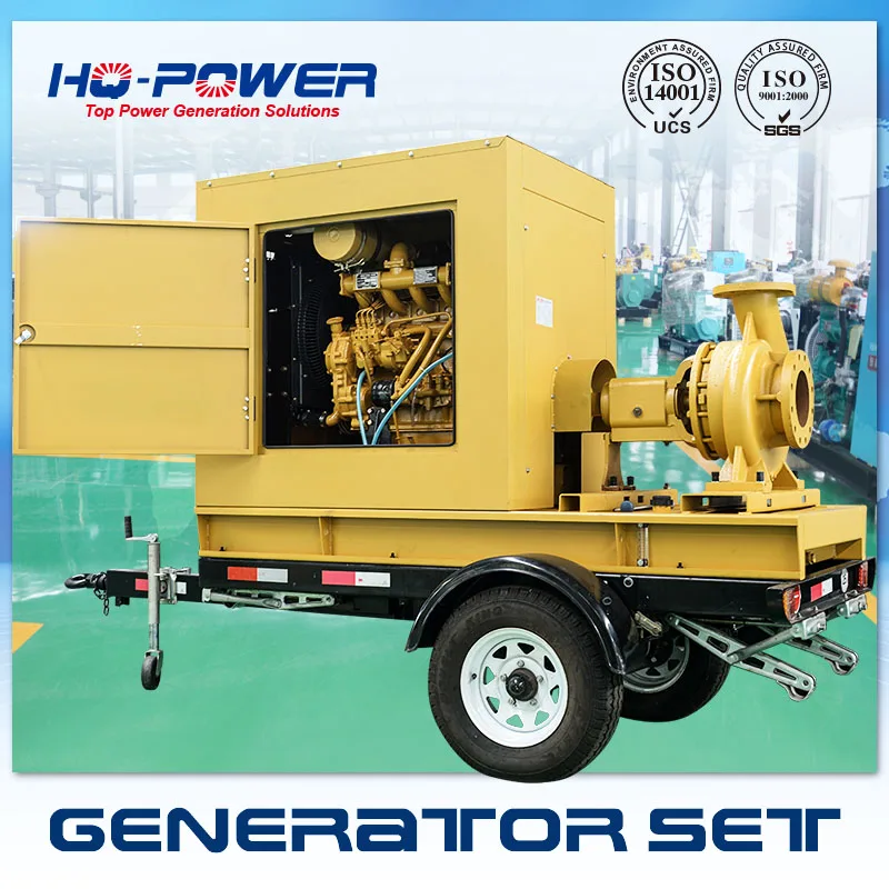 50kva ricrao engine farm water pump generators mobile silent generator