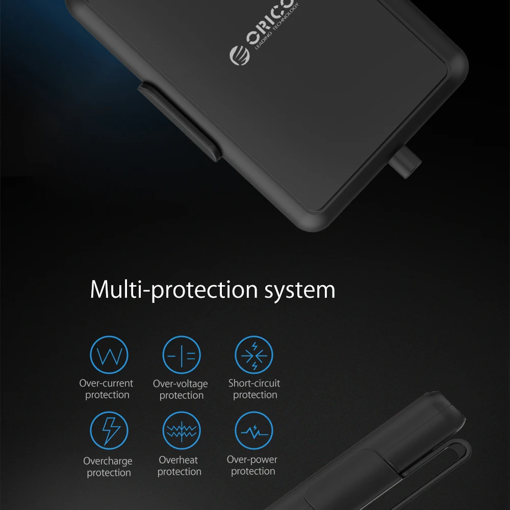 ORICO 5 USB выход QC3.0 автомобильное быстрое зарядное устройство 3,0 универсальное USB быстрое зарядное устройство 52 Вт для Iphone x 8 samsung Xiaomi зарядное устройство для мобильного телефона