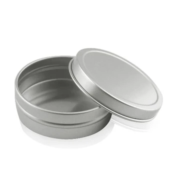 

300 pcs by Ali standard logistics ROUND SURVIVAL KIT TIN Small Empty Pot Plain Metal Storage Bit Box Mini Lip Balm