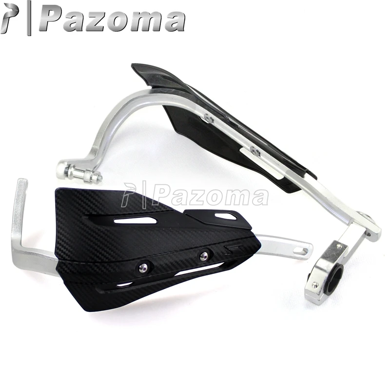 Black Motorcycle Aluminum Bar 28.6mm Brush Bar Universal Dirt Bike Hand Guards 1-1/8\