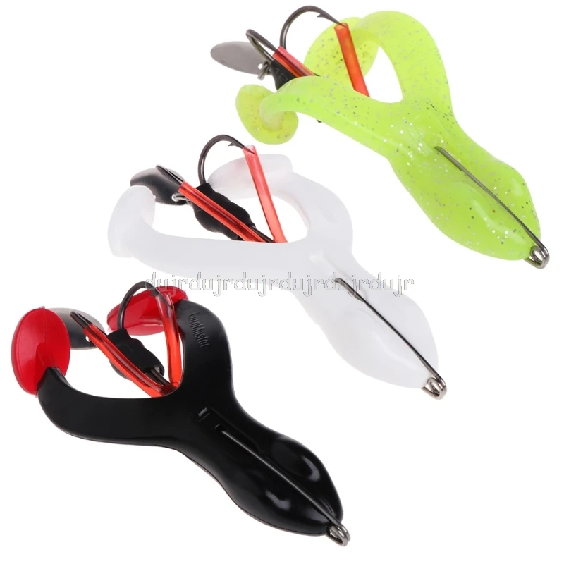 

Fishing Bait Artificial Frog Soft Lure Anti Hanging Crankbait 9cm17g Sequin Hook N06 dropship