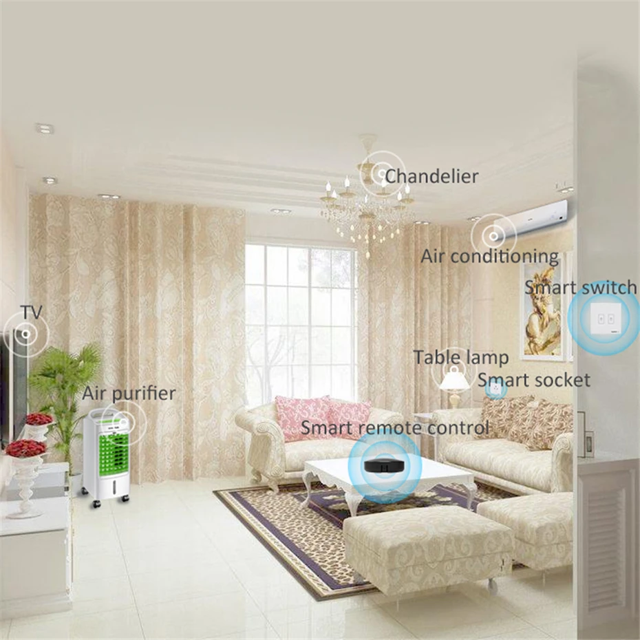 funry RC Мини Smart Switch WI-FI Беспроводной Дистанционное управление переключатель RF433MHZ/315 мГц Умный дом автоматизации для IOS/Android